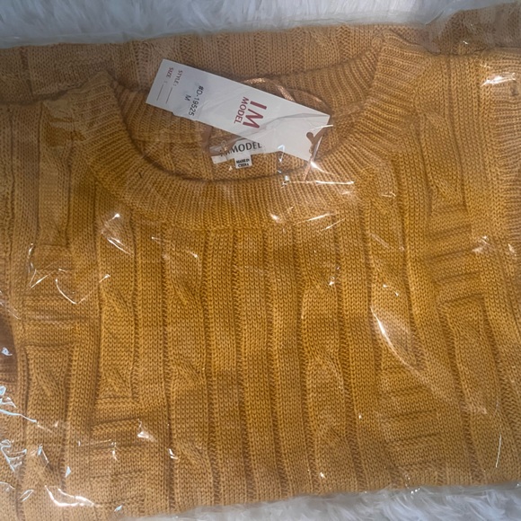 Fall Mid Distress Mustard Color Dress - Picture 5 of 5